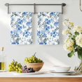 thumbnail image 3 of Blue Green Spring Floral Kitchen Towels Set of 3, Watercolor Blooming Botanical Summer Absorbent Dish Towels for Kitchen, Microfiber Hand Towel, Quick Drying Tea Towel for Cleaning Dishcloths, 3 of 7