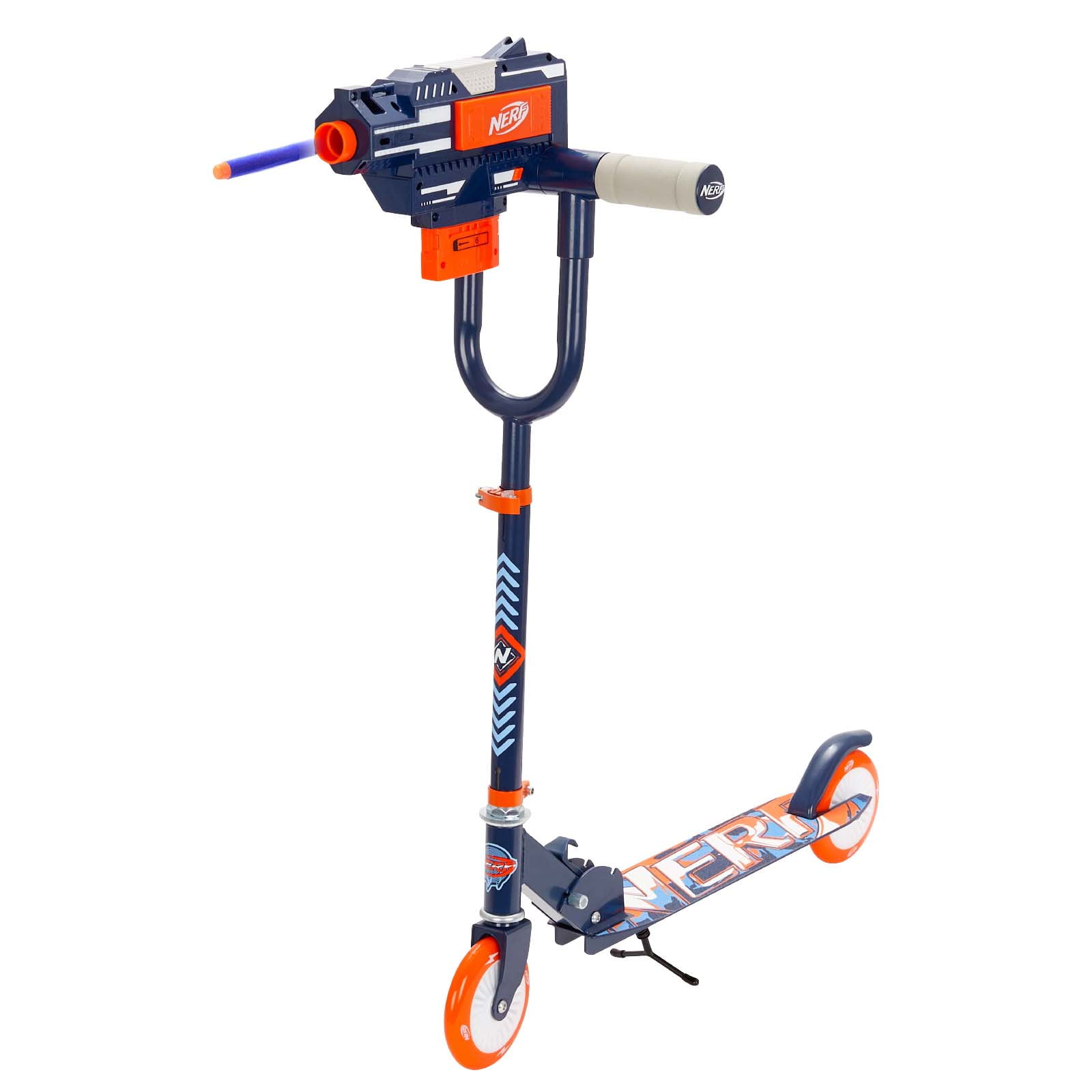Nerf Blaster Scooter 2.0, Shoots Nerf Darts, 2 Wheels, Outdoor Fun