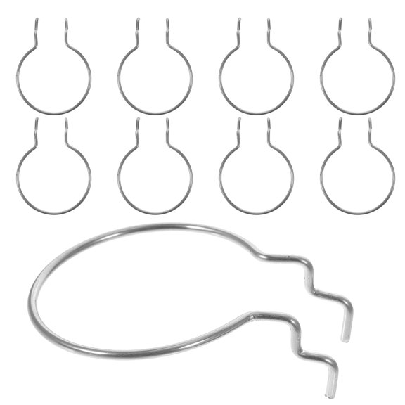 Uonlytech 10Pcs Heavy Duty Plated Silver Pegboard Hangers for Shop Easy to Use Metal Hooks