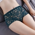 thumbnail image 4 of Viluyesy Women's Lace Cheeky Panties, Stretch High Waist Breathable Ladies Briefs Green L, 4 of 4