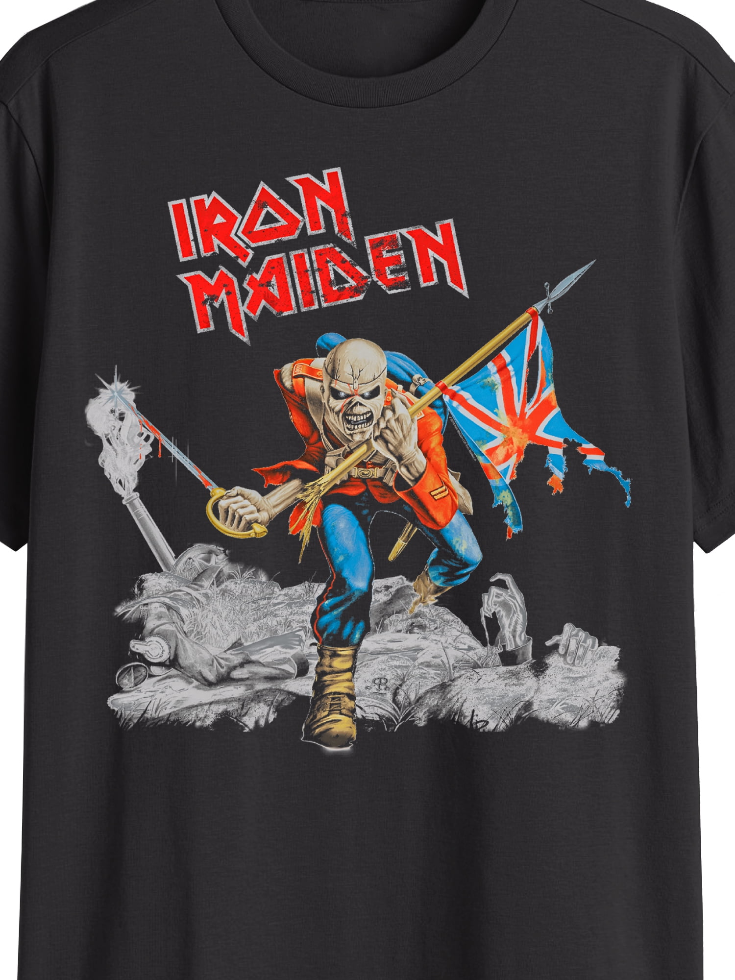 Iron Maiden, Men's & Big Men's Graphic Tee, Death Flag, Sizes XS-3XL