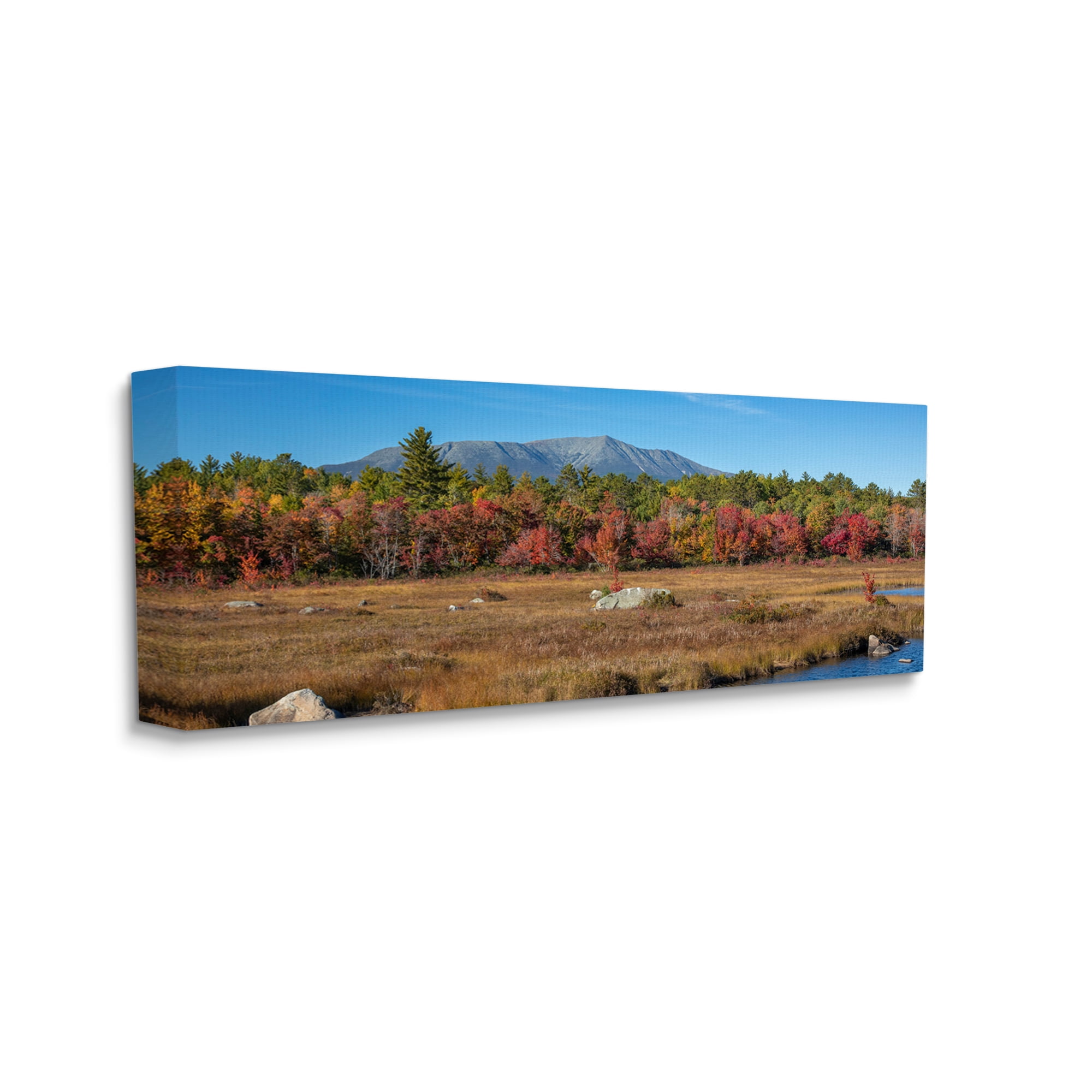 Stupell Industries Woodland Stream Landscape Landscape Photography Gallery Wrapped Canvas Art Print Wall Art, 40 x 17