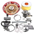 thumbnail image 2 of Compatible with Honda GX160 GX200 5.5HP Engine Kit Carburetor Recoil Ignition Coil Spark Plug Air Filter - Yvan, 2 of 3