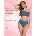 thumbnail image 6 of 4 Pack Tummy Light Control Shapewear Underwear for Women- High Waisted Underwear Butt Lifter Slimming Briefs Sport Breathable Panty for Ladies, 6 of 6
