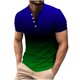 thumbnail image 1 of Camisas de Manga Larga para Hombres, Botón de Impresión Casual Camisa de Cuello Redondo Hecha de Poliéster Ligero para Todo el Uso de Temporada, Camisas de Manga Corta para Hombre, 1 of 5