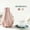 Pink#609-273, variant on Imitation Ceramic Vase Geometric Origami Style Flower Vase Unbreakable Tasteless Decorative Pot for Living Room Bedroom Office