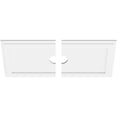 thumbnail image 2 of 26"W x 13"H x 3"ID x 9"C x 1"P Rectangle Architectural Grade PVC Contemporary Ceiling Medallion, Two Piece, 2 of 11
