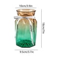thumbnail image 3 of JeashCHAT Gradient Glass Vase with Ribbon, Decorative Flower Vase for Hydroponic Plants and Dried Flowers Home Office Living Room Bathroom Table Shelf Decor, 3 of 6