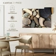 thumbnail image 5 of Elephant Stock Brown Pebbles Wall Art - Horizontal Canvas Wall Art - Bathroom Wall Decor - Wellness Canvas - Brown And Beige Decor By Photoinc Studio - 12" x 8", 5 of 8