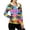 Mint Orange, variant on Purcolt Womens Tropical Palm Tree Print Hooded Jacket Comfort Casual Sun Protection White Lined Long Sleeve Full Zip Outerwear Lightweight Loose Fit Sport Cardigan