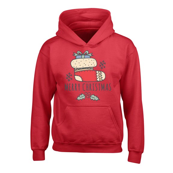 Awkward Styles Christmas Hoodies for Kids Youth Xmas Stocking Sweatshirt