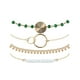 thumbnail image 1 of Pulsera con cuatro capas de agua, pulsera con combinación de piezas, pulsera redonda con cuentas, pulsera con ondas y pompones surtidos, 1 of 8