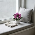 thumbnail image 4 of Artificial Miniature Potted Plants Ornament Tulips Artificial Flower Bonsai For Indoor Decor Desktop Artificial Green Plants, 4 of 6