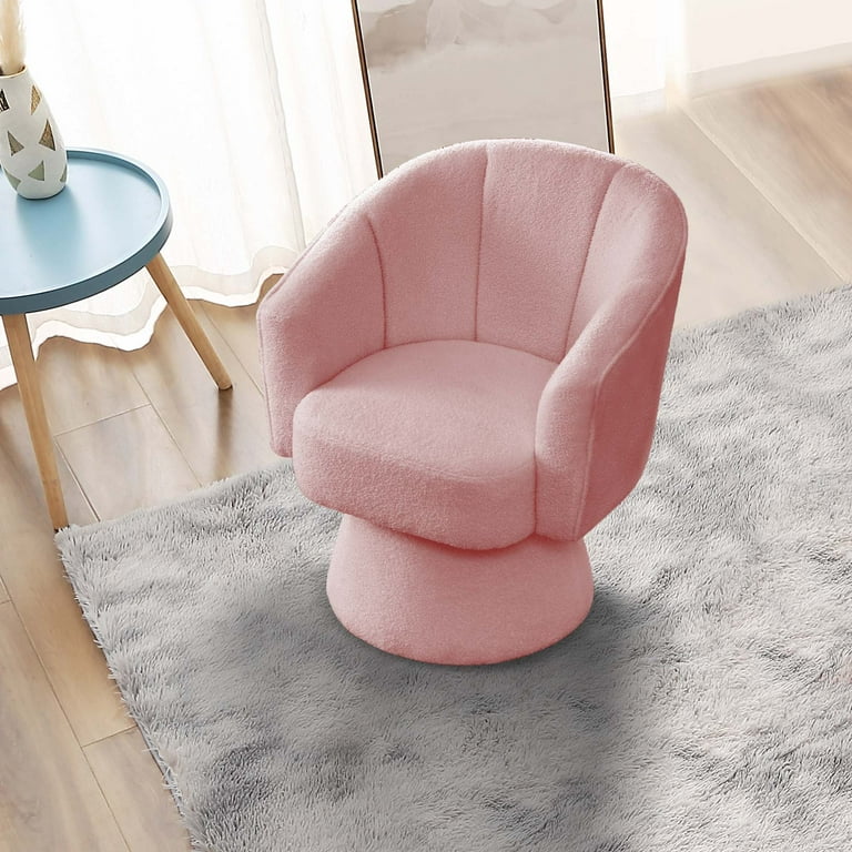 Pink barrel chair deals