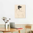 thumbnail image 2 of ONETECH Abstract Girl Face Canvas Wall Art Boho Canvas Painting 12\x16\, 2 of 4