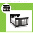 thumbnail image 4 of Full-Size Conversion Kit Bed Rails for Chalet Crib by Delta Children - #0050 (Black - 001), 4 of 5