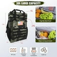 thumbnail image 3 of IC ICLOVER Tactical Backpack Cooler 40 Cans Double Deck Waterproof Leakproof Insulated Lunch Box Bag, Camouflage, 3 of 7
