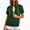 Green, variant on DJDLJWCJ Women's Full Zip Up Hoodie Plus Size Long Hoodies Sweatshirts Solid Color Short Sleeve Tops White Size M