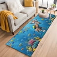 thumbnail image 2 of Funny Diving Giraffe Area Rugs Collection 2'x6', Ocean Coastal Coral Fish Marine Life Non Slip Indoor Rectangle Throw Runner Rug Floor Mat Carpet for Living Room Dining Table Bedroom Nursery, 2 of 9