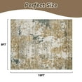 thumbnail image 5 of SIXHOME 8'x10' Abstract Area Rugs Modern Soft Washable Rug Neutral Non-Slip Indoor Rug for Living Room Bedroom Dining Room Office Lightweight Foldable Carpet Ideal for High Traffic Areas Dark Brown, 5 of 7