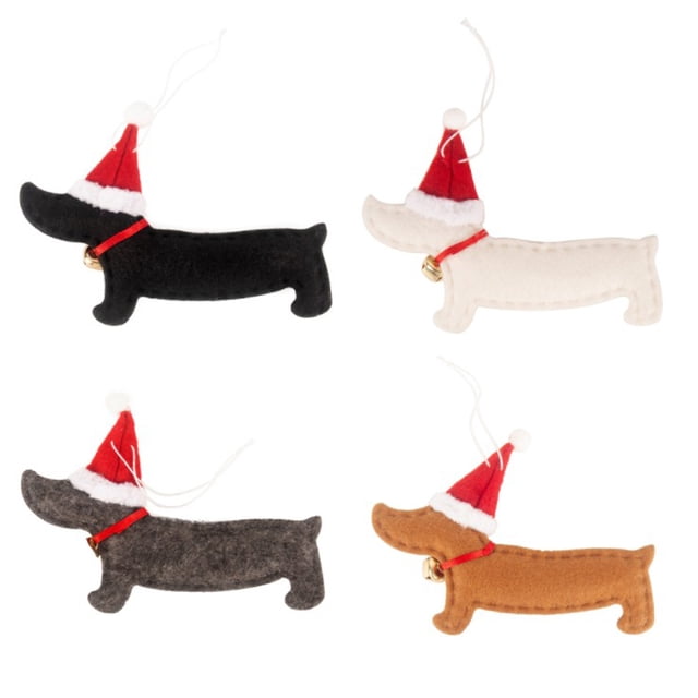 De Perro Salchicha, Decoración Colgante De Navidad, Árbol De Navidad, Lindo Perro, Colgantes Colgantes, Regalo Para Navidad, Cumpleaños 4 Paquetes Minnieouse HA038292-00