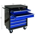 thumbnail image 4 of 7 DRAWERS MULTIFUNCTIONAL TOOL CART WITH WHEELS-BLUE, 4 of 10