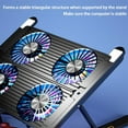 thumbnail image 3 of Foldable Laptop Holder Stand Cooling Pad Table Bracket With Radiator Silent Fan Notebook Accessories, 3 of 8