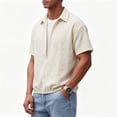 thumbnail image 6 of Vetsdori Mens Short Sleeve Shirts Fashion Pullover Outdoor Plain Casual Collar Tops for Men Summer, 6 of 8