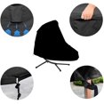 thumbnail image 4 of Funda reclinable impermeable de color negro, tela resistente al desgarro 420D con revestimiento interior de PVC, protector para silla colgante impermeable y a prueba de polvo, 4 of 7