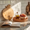 thumbnail image 5 of Cook with Color 9.5x12-Inch Decorative Wood Cutting and Serving Board, Peach, 5 of 5