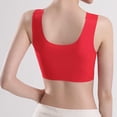 thumbnail image 5 of Guluxicc Womens Seamless Bras Wireless Bra No Underwire Comfort Push Up Bralette, Red, S, 5 of 5