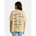 thumbnail image 3 of Disney Women's Mickey and Friends Graphic T-Shirt with Short Sleeves, Sizes XXS-2XL, 3 of 5