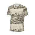 thumbnail image 6 of Wukai Vineyard Landscape Print Men's Short-Sleeved Mesh T-Shirt,Quick-Dry Short Sleeve Workout T-Shirt-Large, 6 of 8