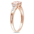 thumbnail image 3 of Everly Women's Morganite 10k Rose Gold Wedding Ring, 3 of 7