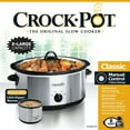 CrockPot® 8Quart Manual Slow Cooker with Party Dipper, Stainless