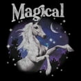 thumbnail image 2 of Junior's Lost Gods Magical Unicorn Graphic Tee Black X Large, 2 of 3