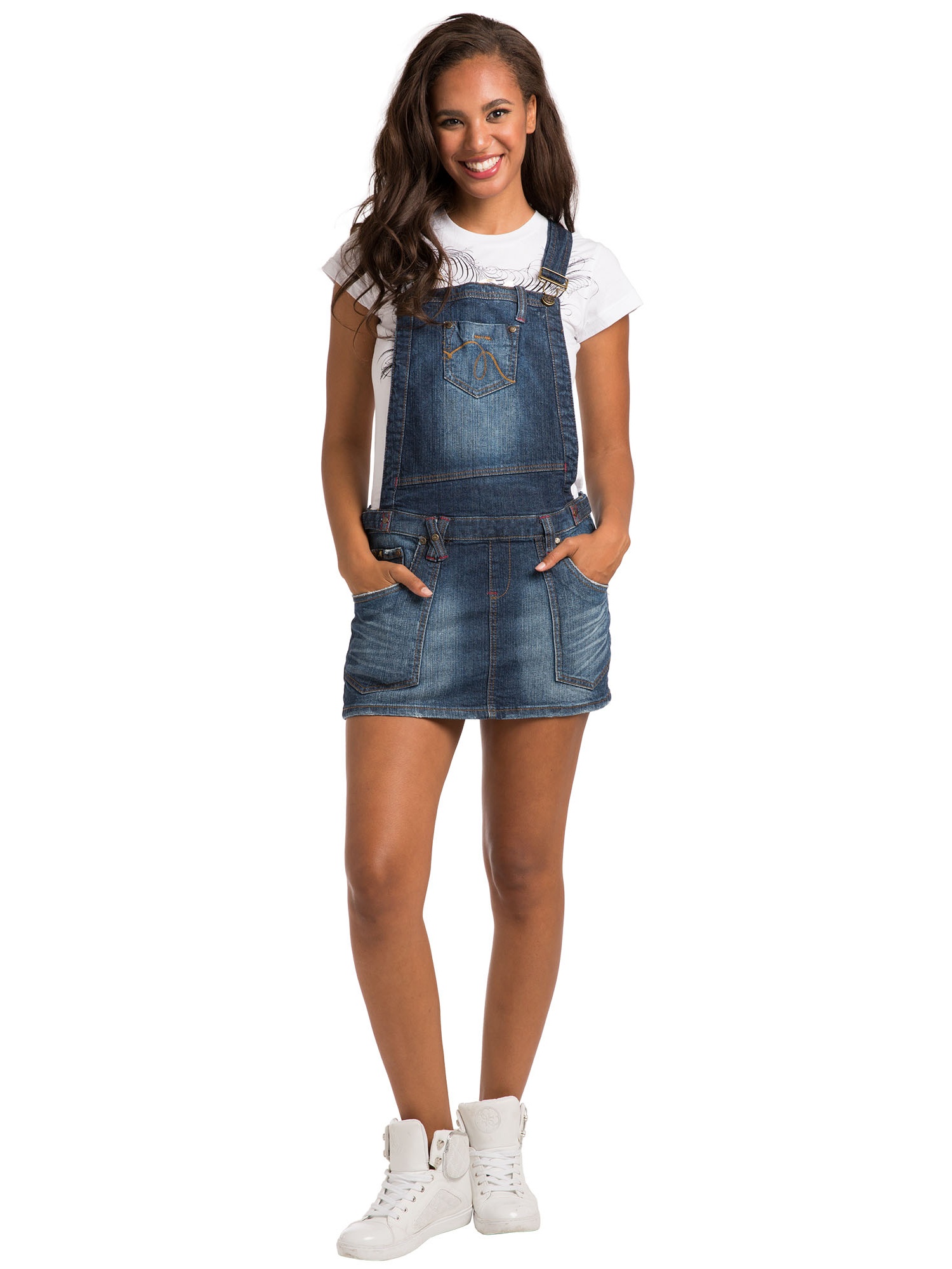 Overall Skirt Denim