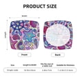 thumbnail image 5 of Honeii Cute Nautical Print Square Cushion Cover with Elastic Band & Ties,Sofa Cushion Covers,Furniture Protector for Living Room,Washable Sofa Seat Slipcover-Four Pieces, 5 of 7