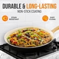 thumbnail image 6 of NutriChef 12" Large Ceramic Fry Pan - Non-Stick Ceramic Coated Skillet with Stylish Titanium Handle, Durable, Easy to Clean, Professional Cookware, 6 of 8