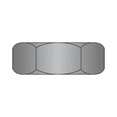 thumbnail image 1 of 1/2-20 Hex Jam Nuts / Steel / Black Zinc / Width Across Flats: 3/4" / Thickness: 5/16" (Quantity: 1200 pcs), 1 of 1