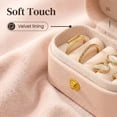 thumbnail image 5 of [HeartGoods] Mini Travel Jewelry Case, PU Leather Portable Ring and Earring Organizer, Small Jewelry Storage, 5 of 5