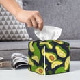 thumbnail image 6 of Picia Fresh Avocado Pattern Tissue Box Cover,PVC Leather Square Holder,Tissue Box Holder with Magnetic Bottom,Facial Paper Organizer Dispenser-5.2"X5.2"X5.2", 6 of 8