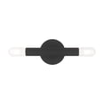 thumbnail image 4 of Livex Lighting Copenhagen 2-Light Metal ADA Wall Sconce in Black, 4 of 15