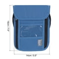 thumbnail image 2 of Uxcell Neck Wallet Travel Pouch, Passport Holder RFID Blocking Neck Pouch, Dark Blue, 2 of 6