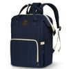 Diaper Bag Backpack, Gimars Large Baby Backpack with 3 Feeding Bottle Insulated Bag, Waterproof Travel Back pack, Blue
