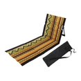 thumbnail image 4 of Silla de Playa Tipo Tumbona Asiento de Camping con Respaldo Portátil Plegable con Estructura de Aluminio Y Tela Oxford Adecuada para Piscina Y Jardín Amarillo, 4 of 8