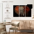 thumbnail image 5 of Elephant Stock Elephant Portrait Wall Art - Horizontal Multi Panel Canvas - Hallway Wall Decor - Animal Multi Panel - Black And Brown Decor - 74" x 48", 5 of 8