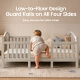 thumbnail image 6 of Dream On Me Rosie 3-in-1 Convertible Toddler Bed with Guardrails, Grey, 6 of 22