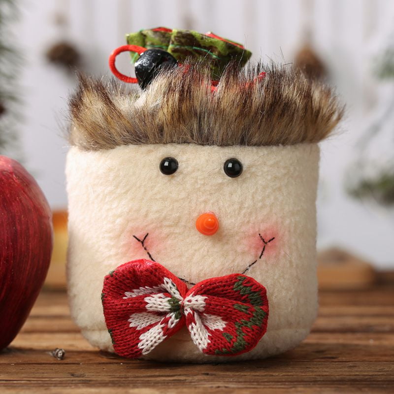 1PC Christmas Decorations Cartoon Apple Bag Cartoon Santa ...