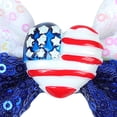thumbnail image 5 of Zanarzt Toddler Bows Holiday Bow Hair for Girls Independence Day 4th of July Hair Bows Clips Blue,3-12 Years, 5 of 6